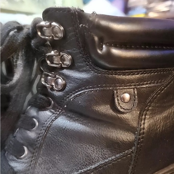 Joe Boxer Black Block Heel Ankle Boots Vintage - 8 - Picture 5 of 14